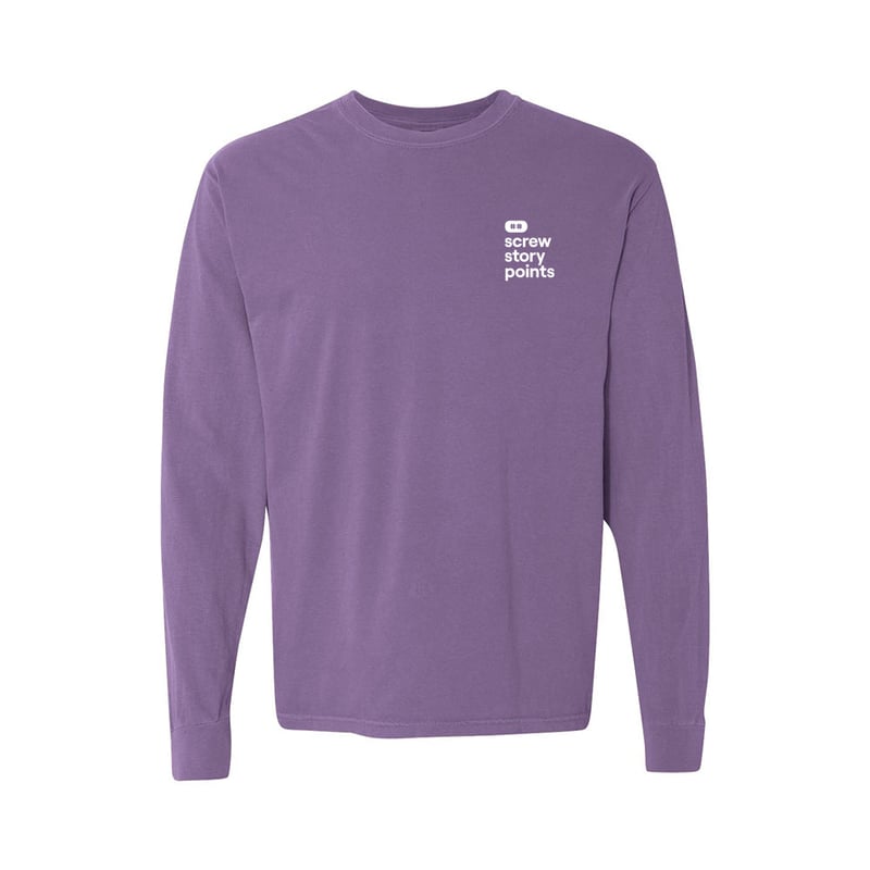 Screw Story Points Long Sleeve Tee | Lighthouse Lavender