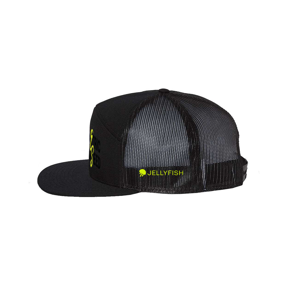 Electric Seaweed Seven-Panel Snapback (Buoy Black)