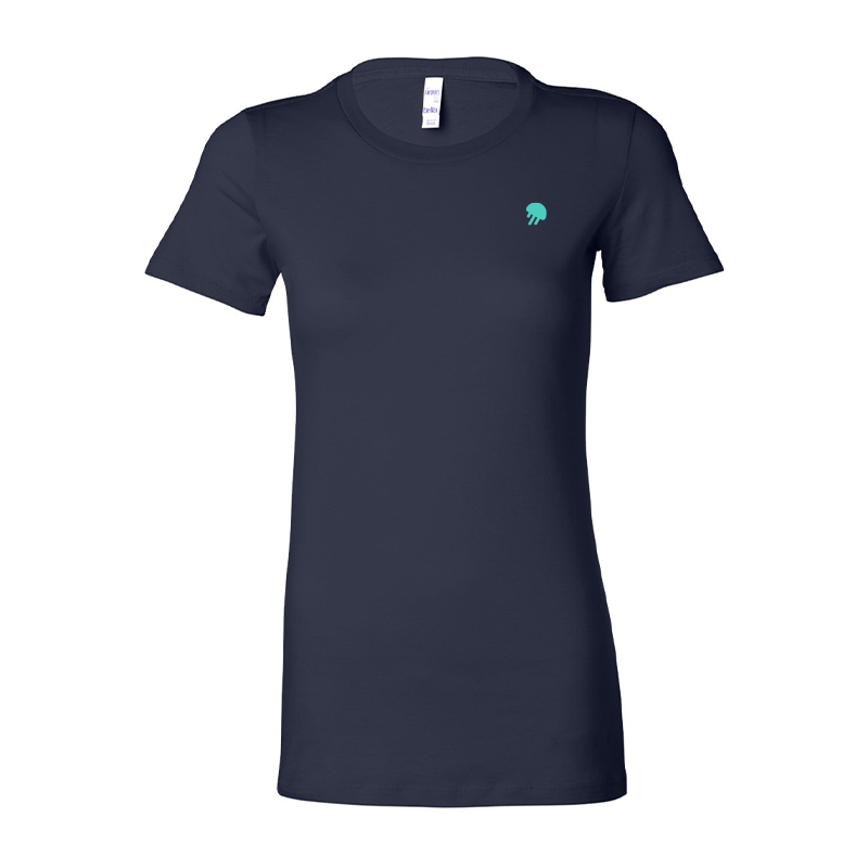 Women's Slim Fit Logo Lounge Tee (Deep Sea Navy)