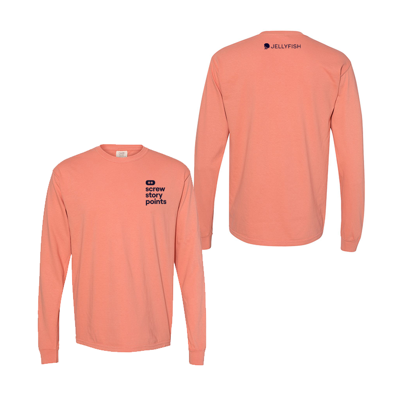 Screw Story Points Long Sleeve Tee (Octopus Orange)