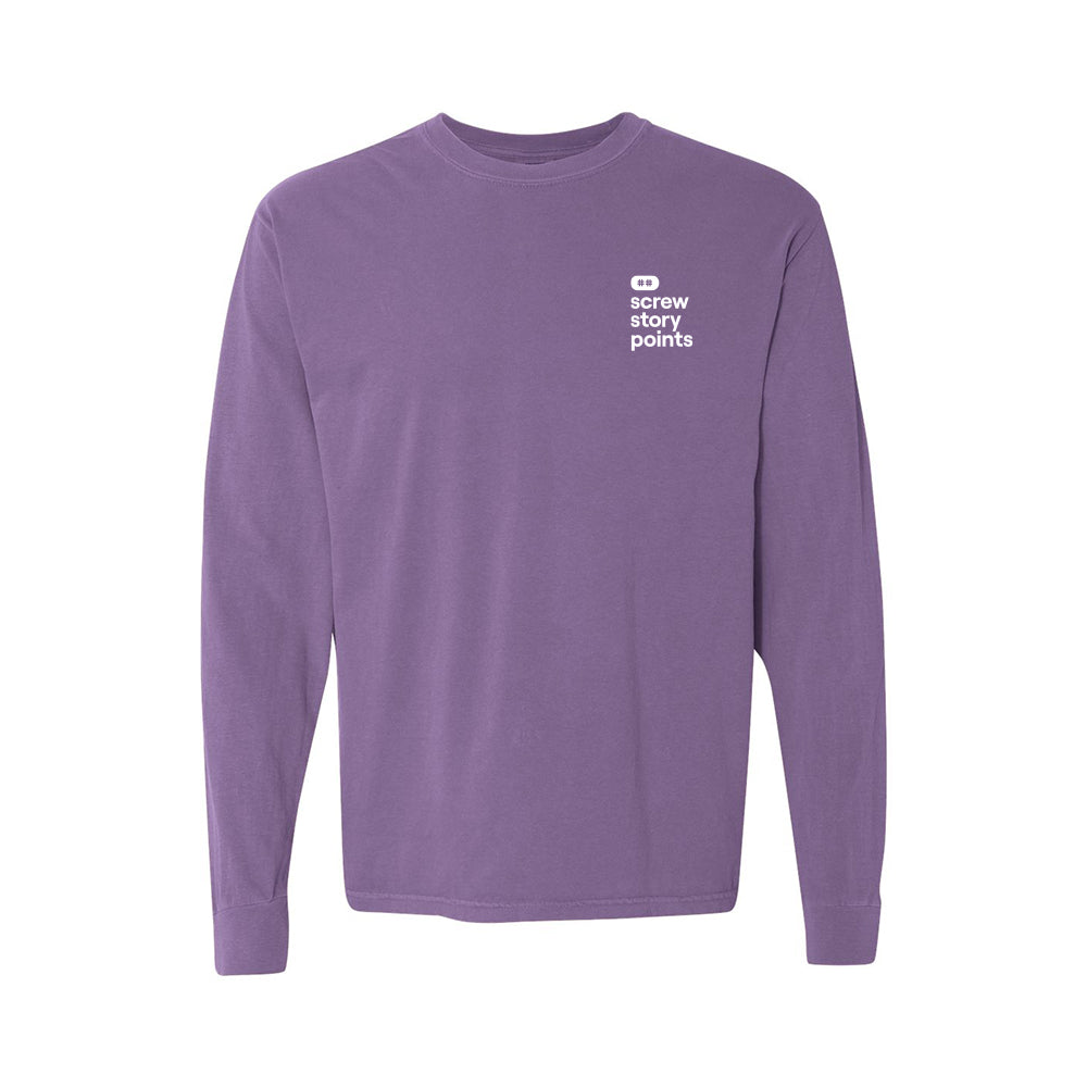 Screw Story Points Long Sleeve Tee (Lighthouse Lavender)